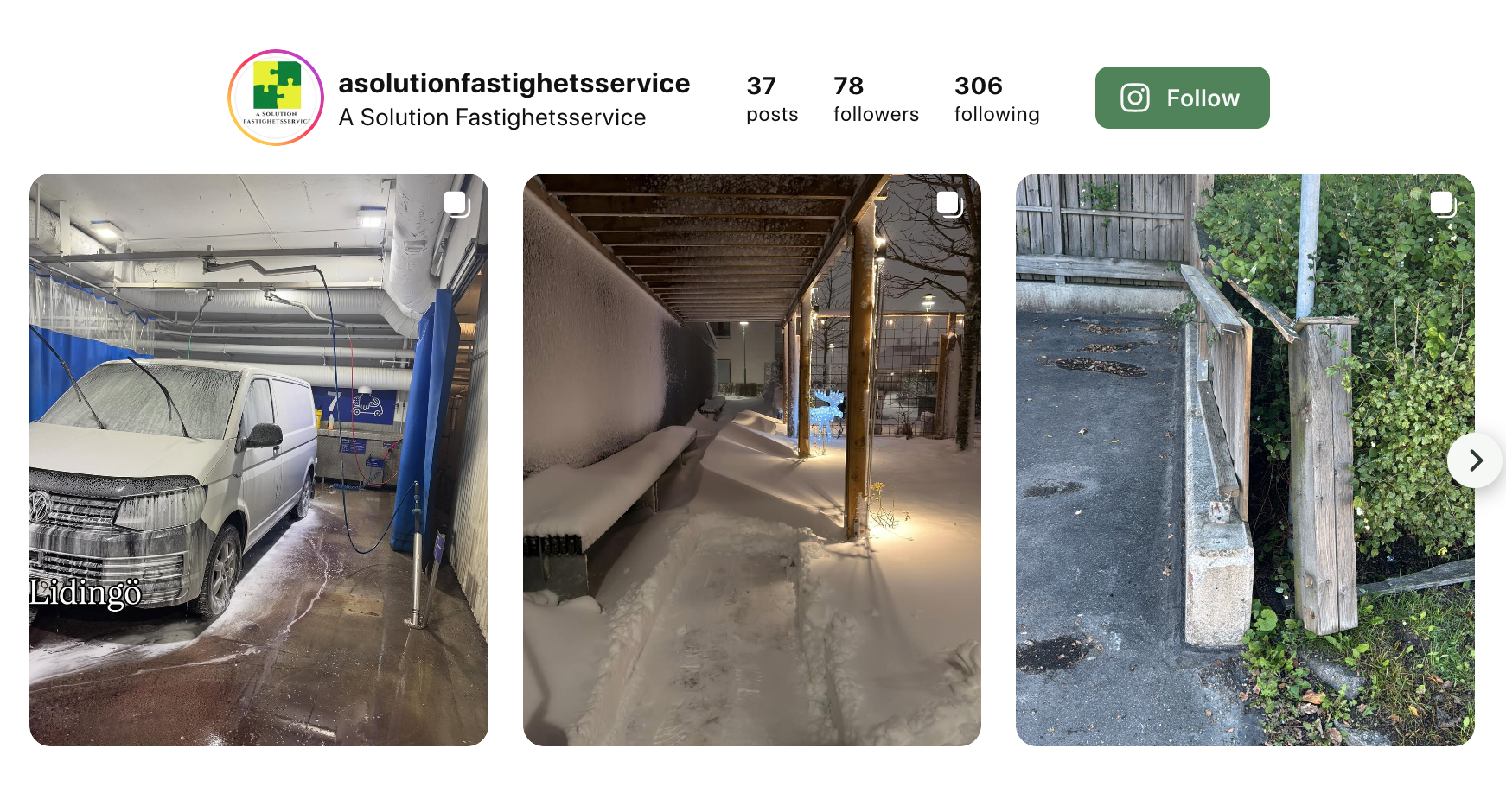 Instagram Feed Ett urval av arbetsbilder från vår vardag.